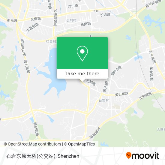 石岩东原天桥(公交站) map