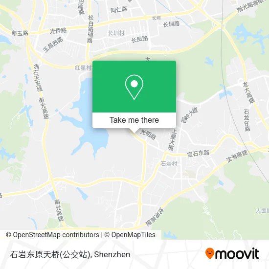 石岩东原天桥(公交站) map
