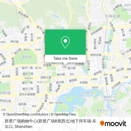 群星广场购物中心(群星广场B座西北)地下停车场-东出口 map
