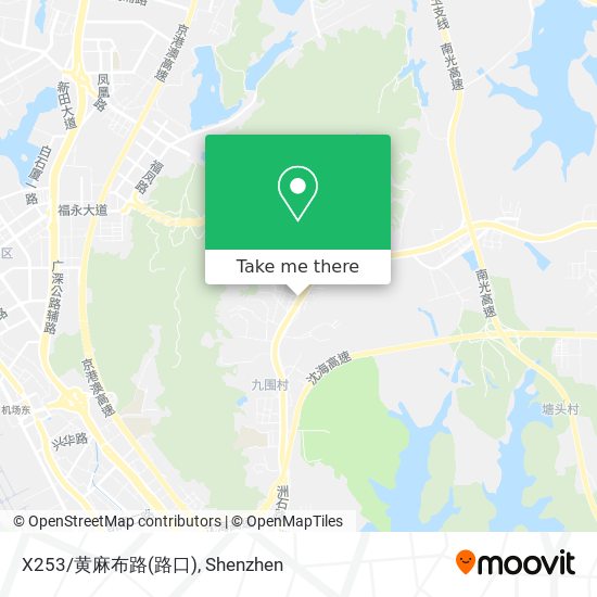 X253/黄麻布路(路口) map