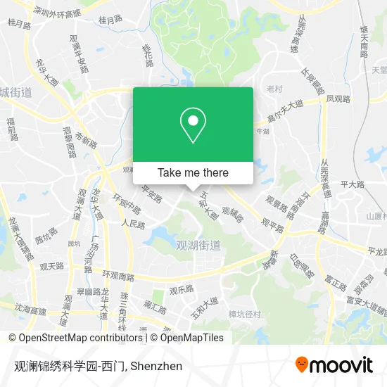 观澜锦绣科学园-西门 map