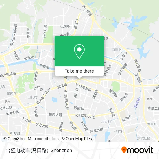 台坚电动车(马田路) map