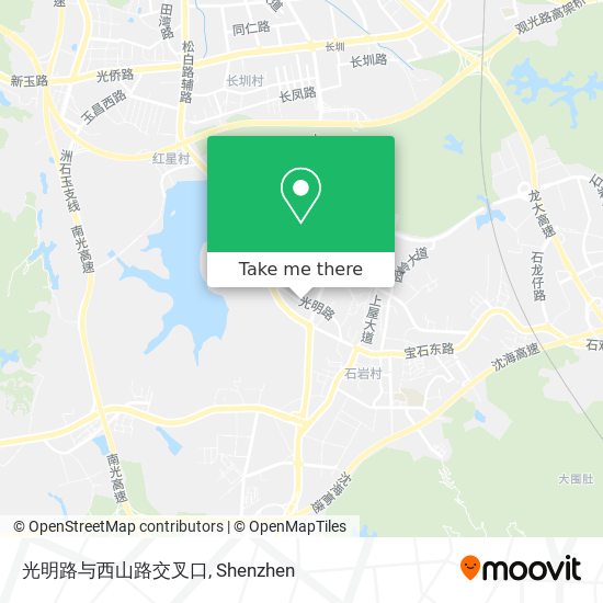 光明路与西山路交叉口 map