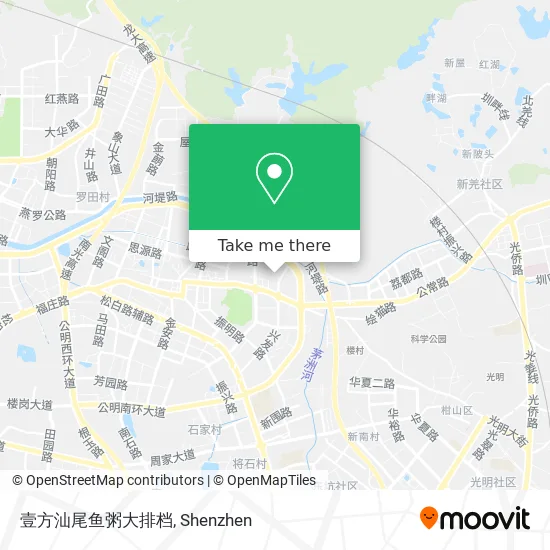 壹方汕尾鱼粥大排档 map