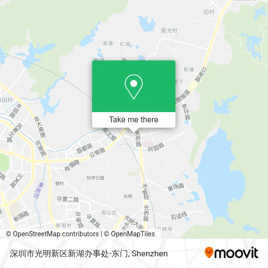 深圳市光明新区新湖办事处-东门 map