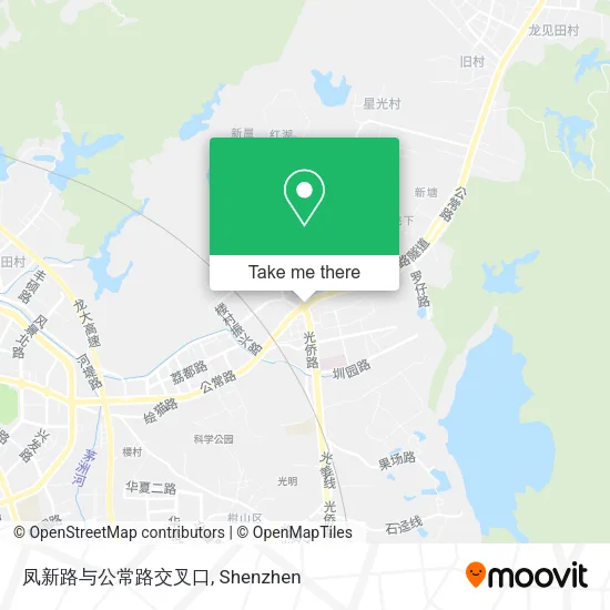 凤新路与公常路交叉口 map