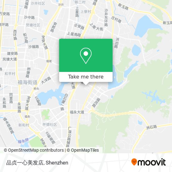 品贞一心美发店 map