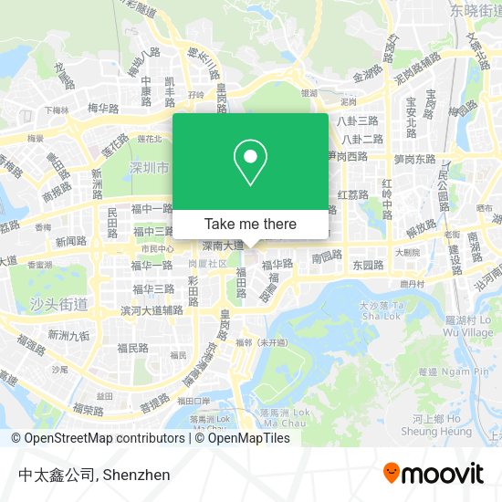 中太鑫公司 map
