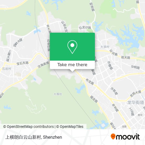 上横朗白云山新村 map