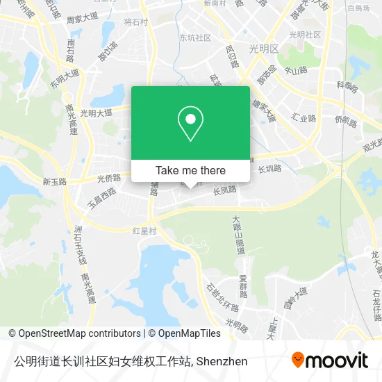 公明街道长训社区妇女维权工作站 map