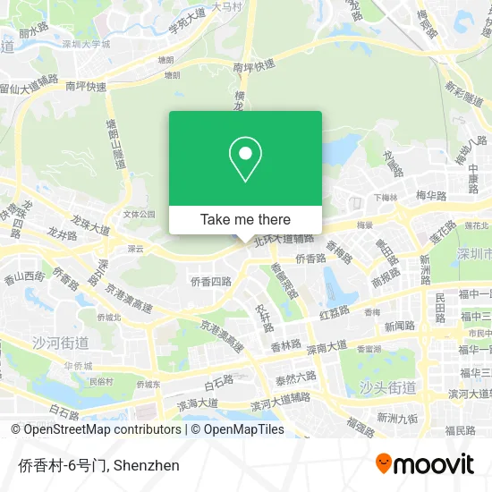 侨香村-6号门 map