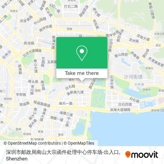 深圳市邮政局南山大宗函件处理中心停车场-出入口 map