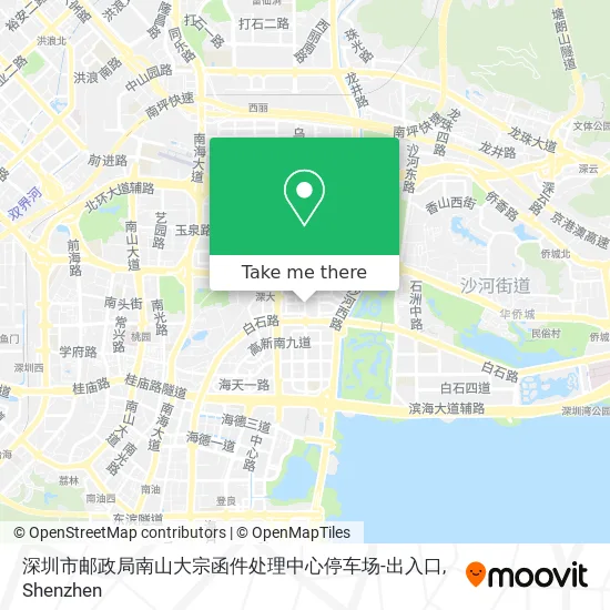 深圳市邮政局南山大宗函件处理中心停车场-出入口 map