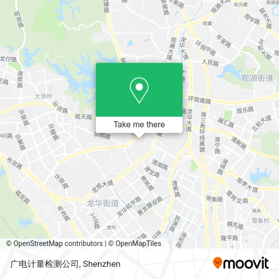 广电计量检测公司 map