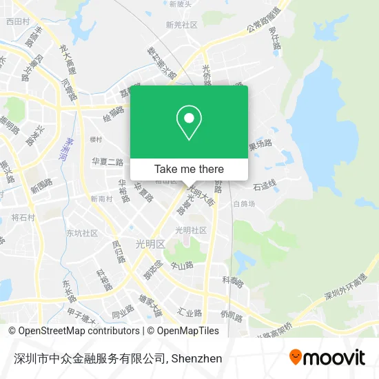 深圳市中众金融服务有限公司 map