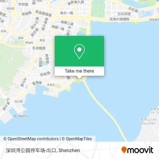 深圳湾公园停车场-出口 map