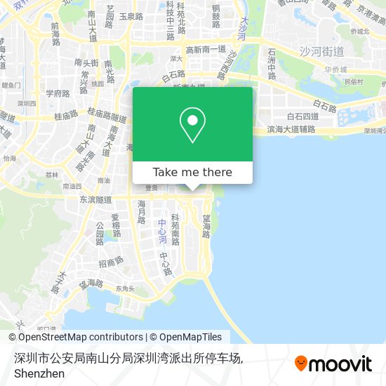 深圳市公安局南山分局深圳湾派出所停车场 map
