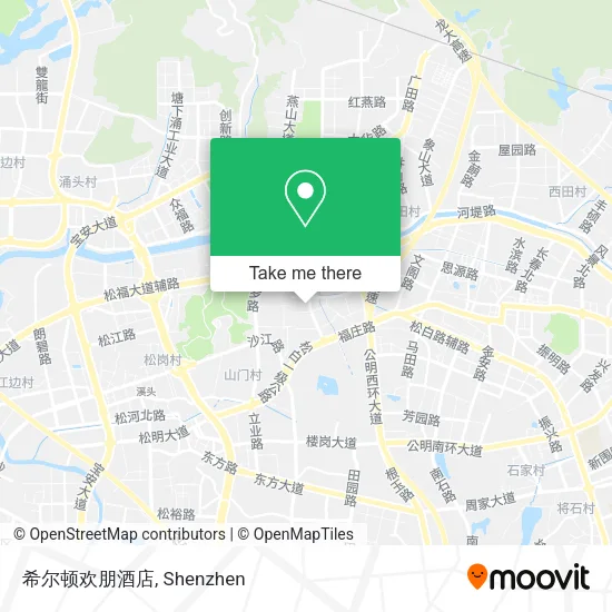 希尔顿欢朋酒店 map