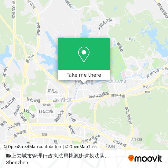 晚上去城市管理行政执法局桃源街道执法队 map