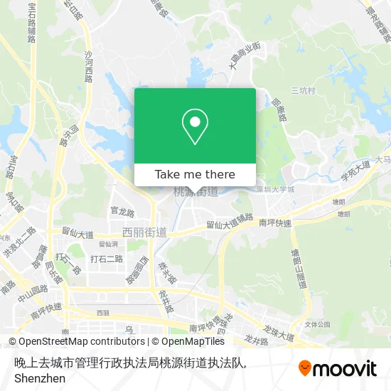 晚上去城市管理行政执法局桃源街道执法队 map