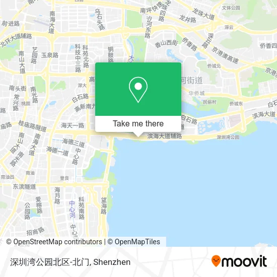 深圳湾公园北区-北门 map