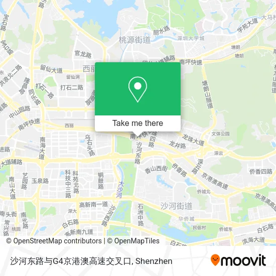 沙河东路与G4京港澳高速交叉口 map