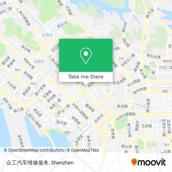 众工汽车维修服务 map