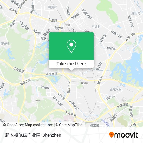 新木盛低碳产业园 map