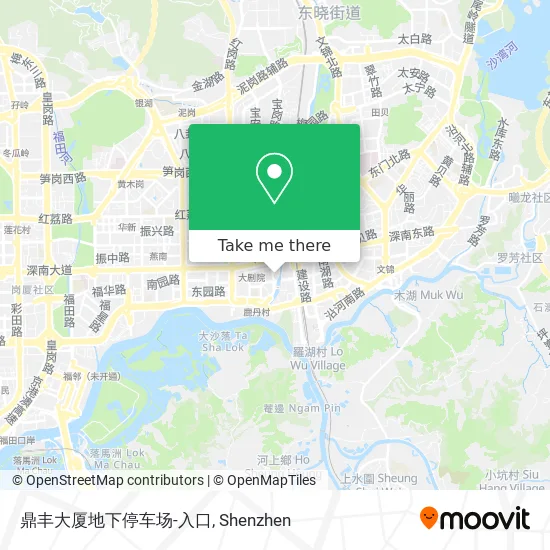 鼎丰大厦地下停车场-入口 map