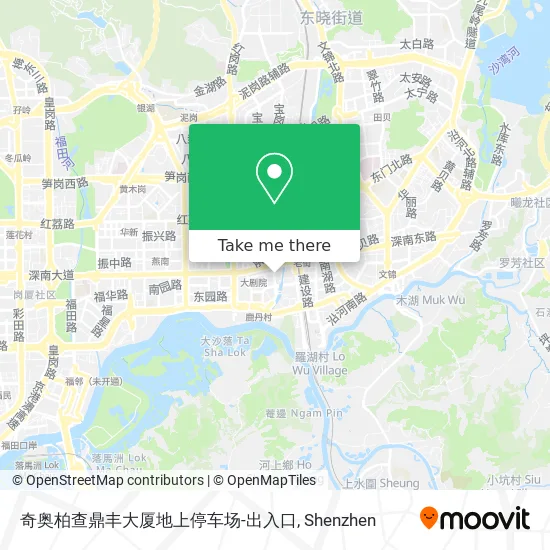 奇奥柏查鼎丰大厦地上停车场-出入口 map