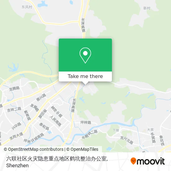六联社区火灾隐患重点地区鹤坑整治办公室 map