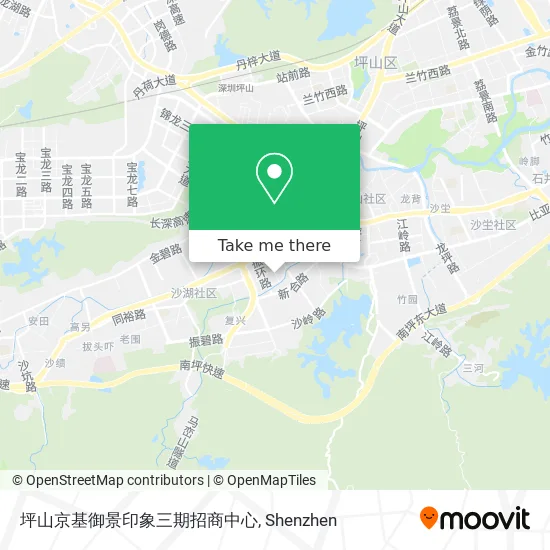 坪山京基御景印象三期招商中心 map