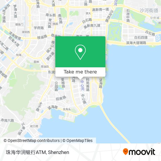 珠海华润银行ATM map