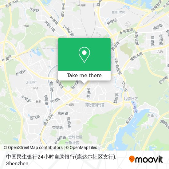 中国民生银行24小时自助银行(康达尔社区支行) map