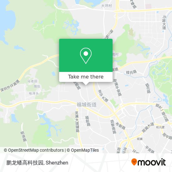 鹏龙蟠高科技园 map