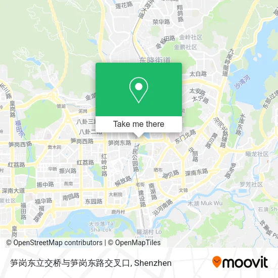 笋岗东立交桥与笋岗东路交叉口 map