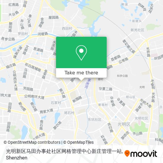 光明新区马田办事处社区网格管理中心新庄管理一站 map