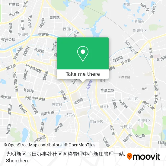 光明新区马田办事处社区网格管理中心新庄管理一站 map
