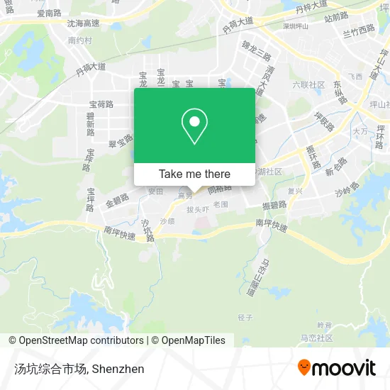 汤坑综合市场 map