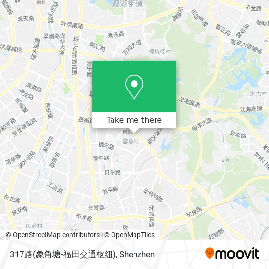 317路(象角塘-福田交通枢纽) map