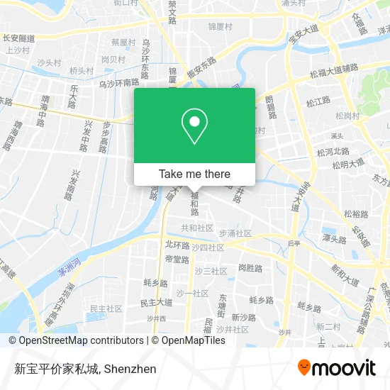 新宝平价家私城 map