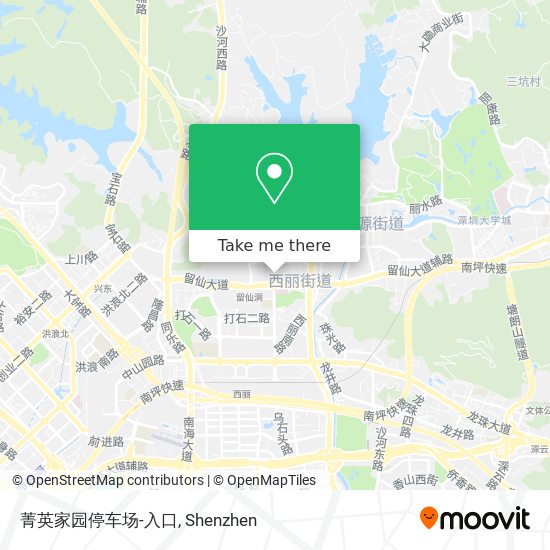 菁英家园停车场-入口 map
