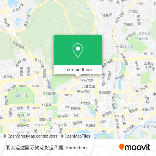 明大运达国际物流货运代理 map