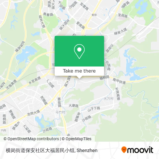 横岗街道保安社区大福居民小组 map
