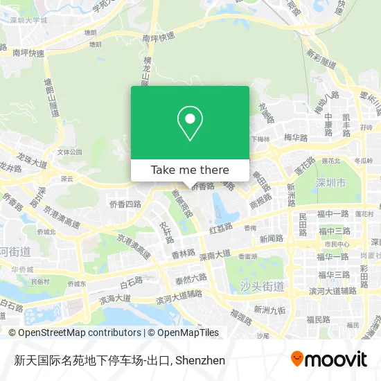 新天国际名苑地下停车场-出口 map