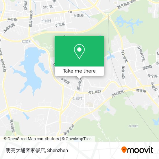 明亮大埔客家饭店 map