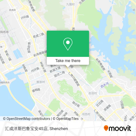 汇成洋斯巴鲁宝安4S店 map