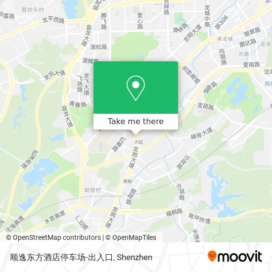 顺逸东方酒店停车场-出入口 map