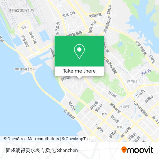 固戍滴得灵水表专卖点 map