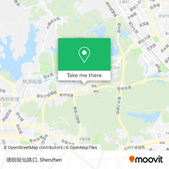 塘朗留仙路口 map